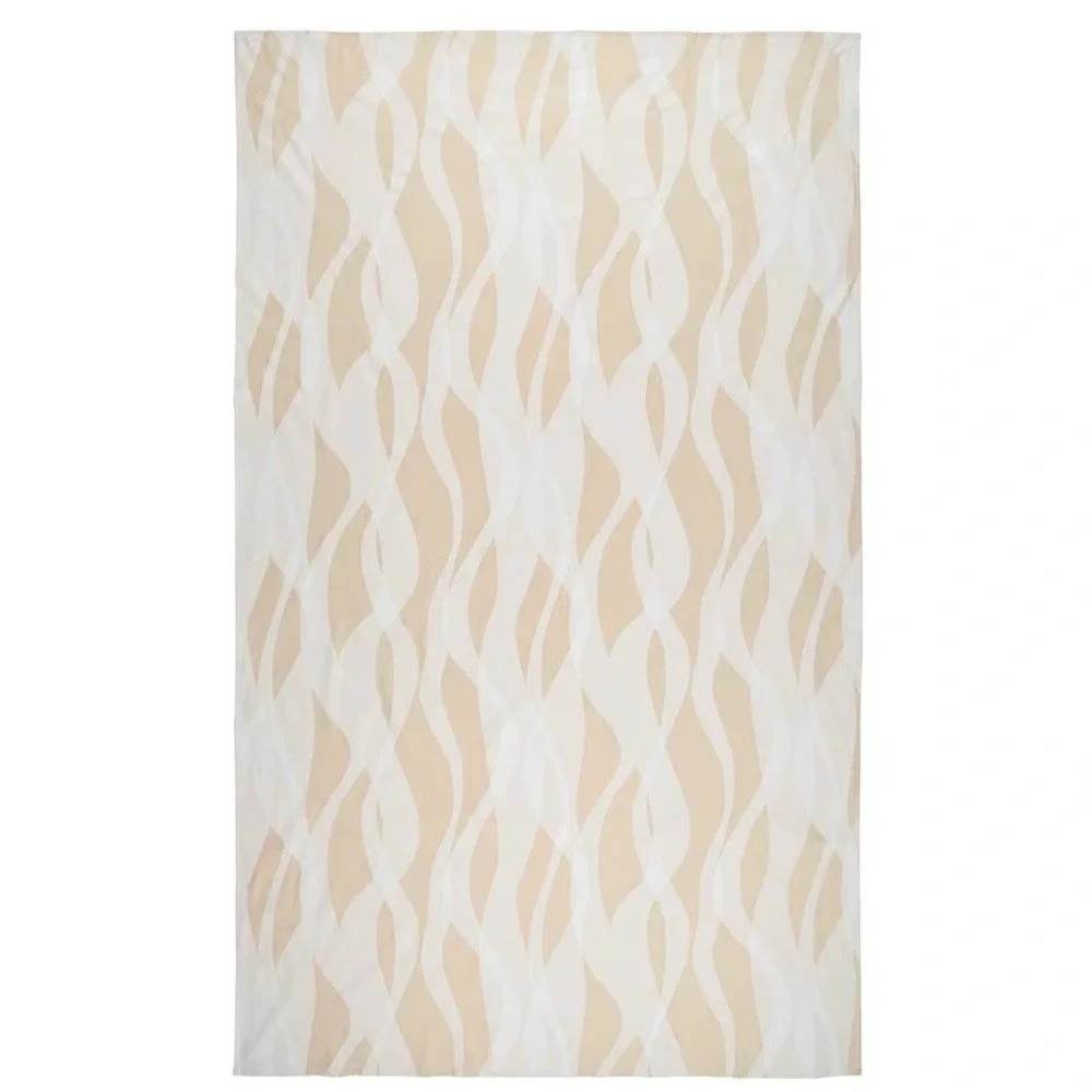 IKEA KRUSTISTEL Tablecloth White Light Beige Patterned 57